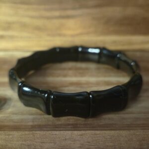 zwarte toermalijn bamboe armband