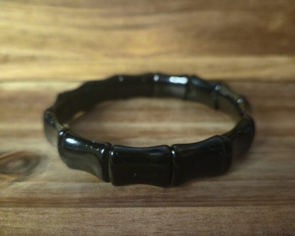 zwarte toermalijn bamboe armband