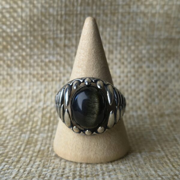 Zilver obsidiaan bek